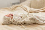 Printed Wrap Terry Towel Mauve/Cream