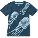 Jellyfish Graphic Tee, Blue