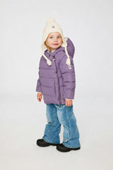 Winter Jacket Adapted For Car Seats Violet