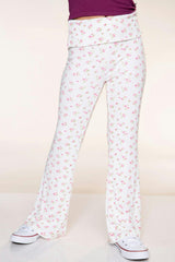 Foldover Rib Flare Legging
