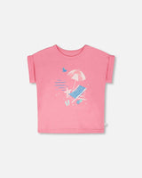 Organic Cotton Jersey T-Shirt Pink