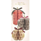 Fall Stripe Paper Honeycomb Pumpkins