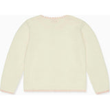 Nicky Hilton x La Coqueta Ivory Farrah Cotton Girl Cardigan