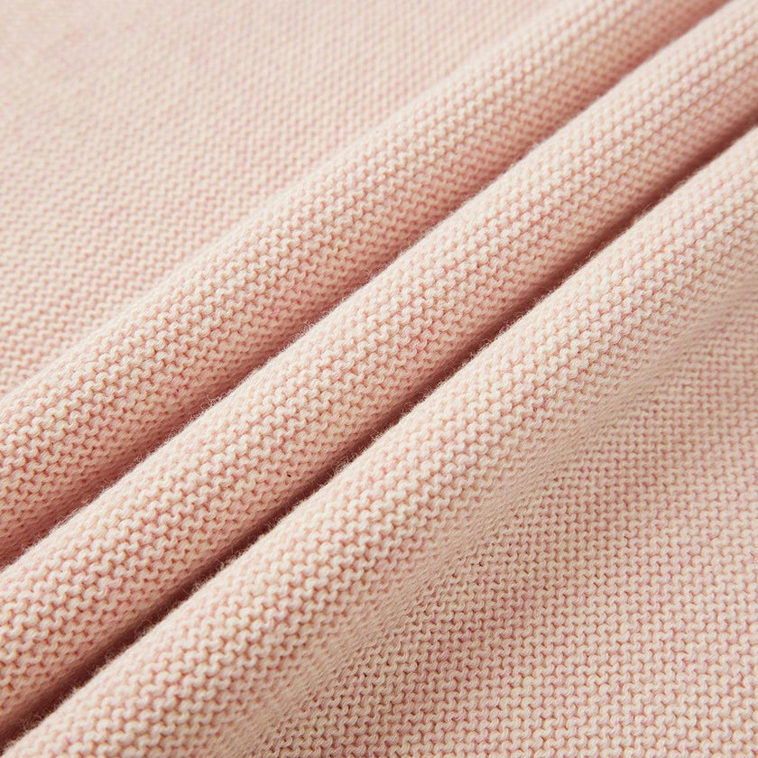 Nude Blush Knitted Blanket