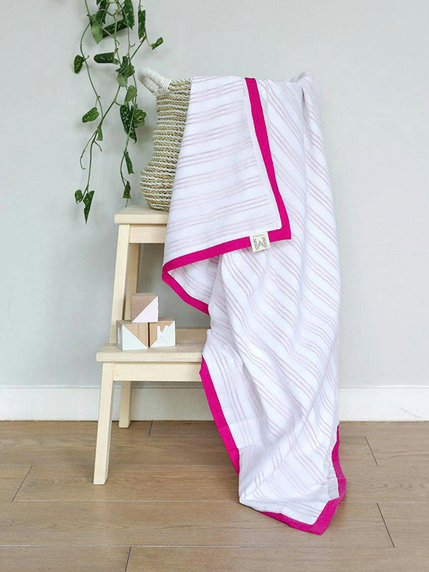 Luxe Natural Cotton Receiving Blanket