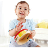 Hape: Tap-Along Tambourine&nbsp;- Wooden Hand Drum & Shaker Toy