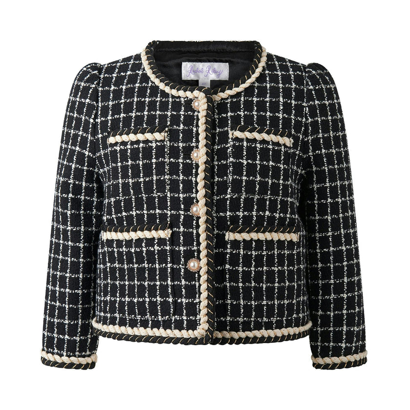 Check Tweed Jacket & Skirt Set