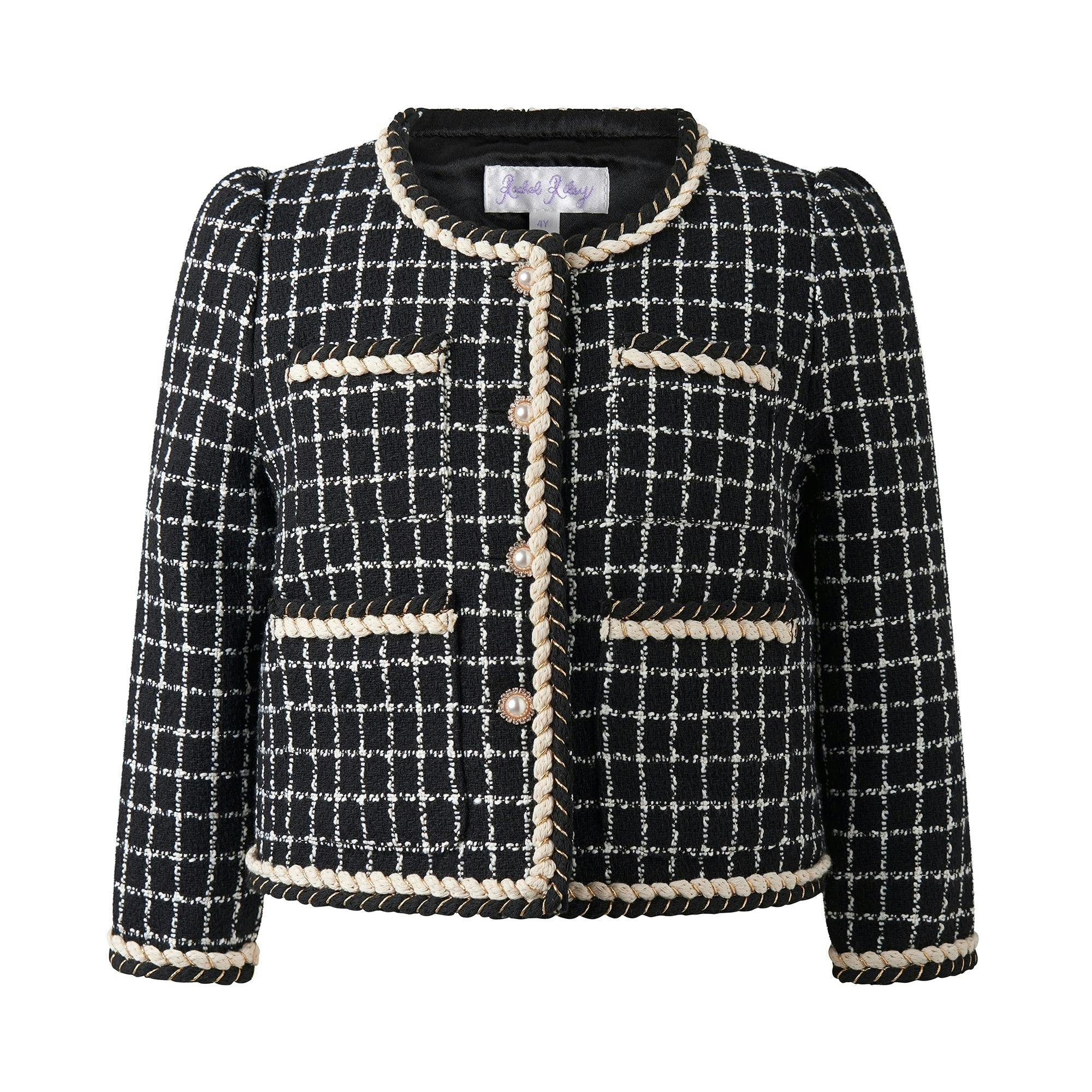 Check Tweed Jacket & Skirt Set