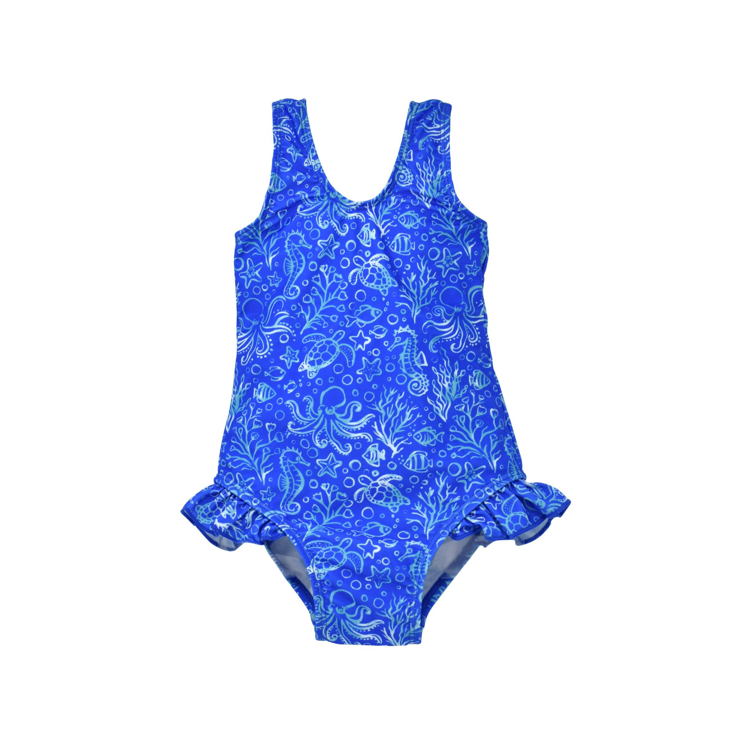 UPF 50+ Delaney Hip Ruffle Swimsuit