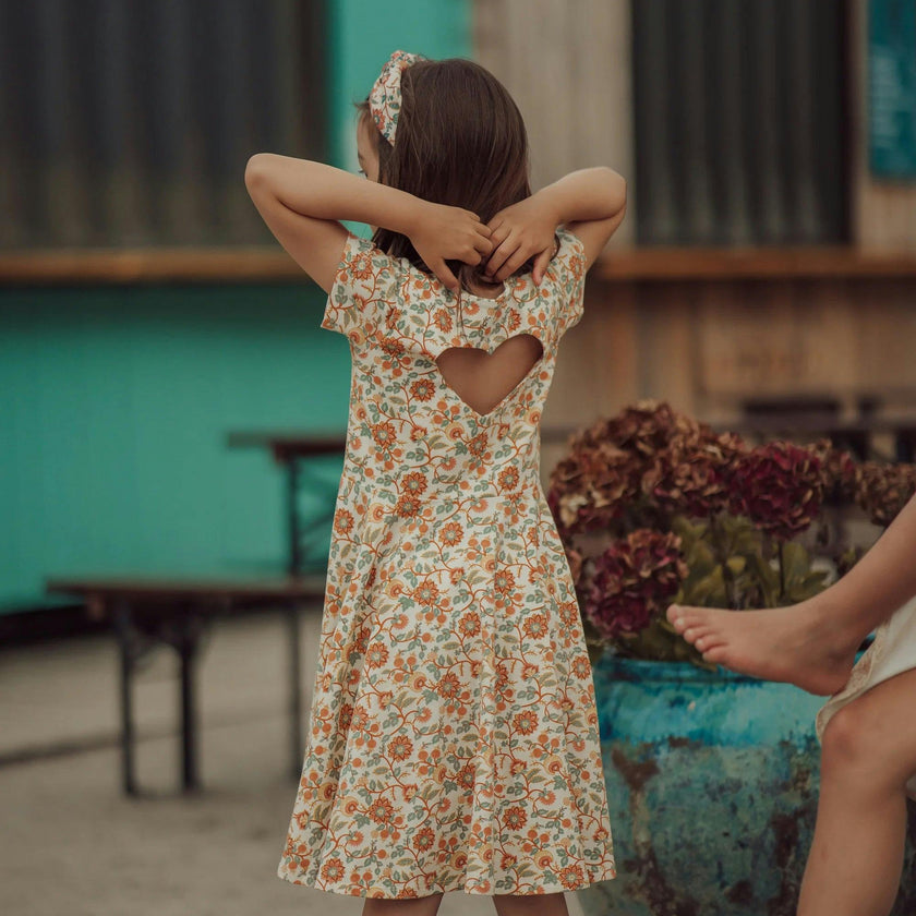 Sweetheart Twirl Dress | Organic Cotton Jersey - In Bloom