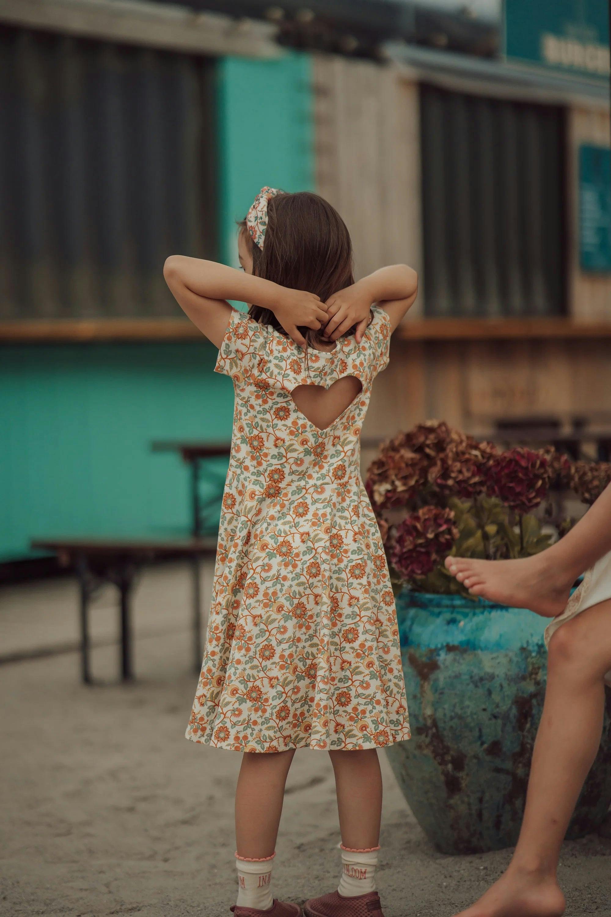 Sweetheart Twirl Dress | Organic Cotton Jersey - In Bloom