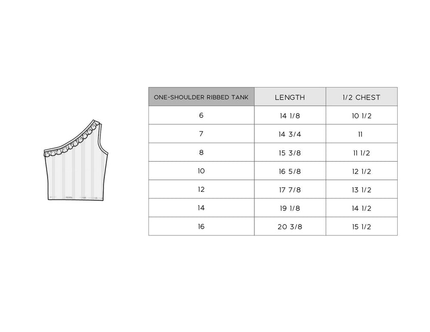 One-Shoulder Ribbed Tank