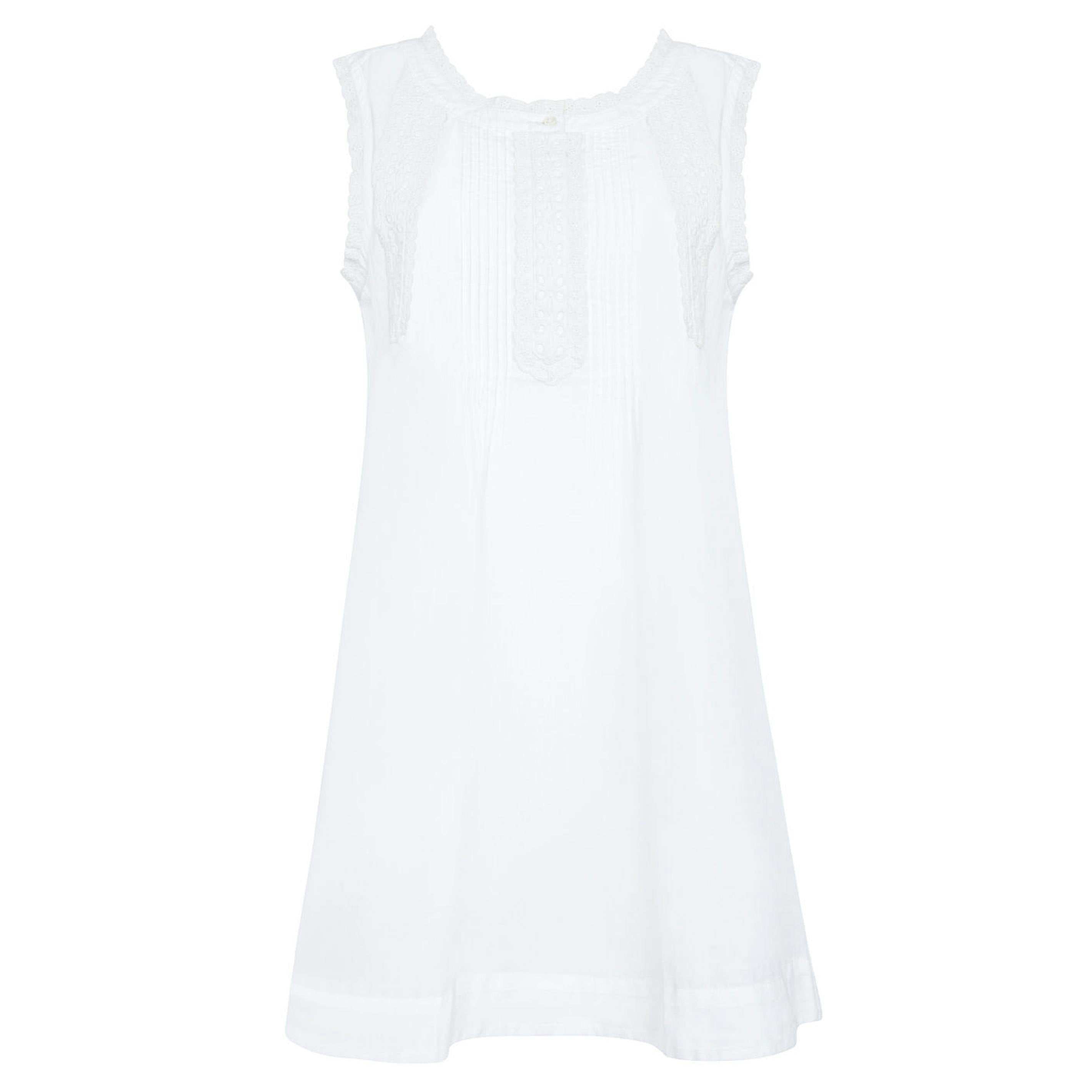 women's embroidered white dress