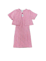 Girls Boucle Tank Dress With Matching Jacket