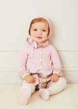 Openwork Cardigan In Pink (6mths-10yrs)