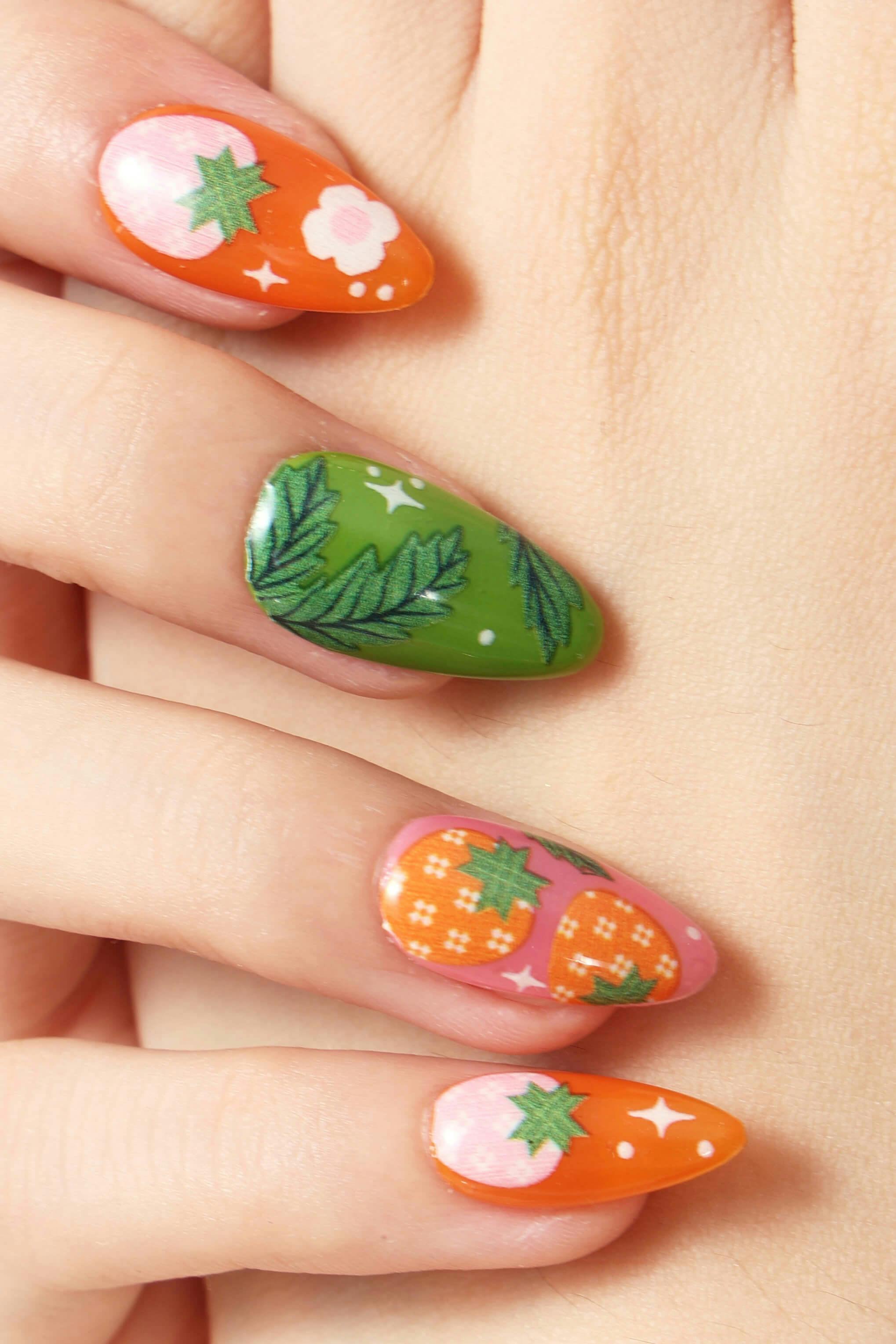 Strawberry Patch By Megan Roy - Press-On Nails
