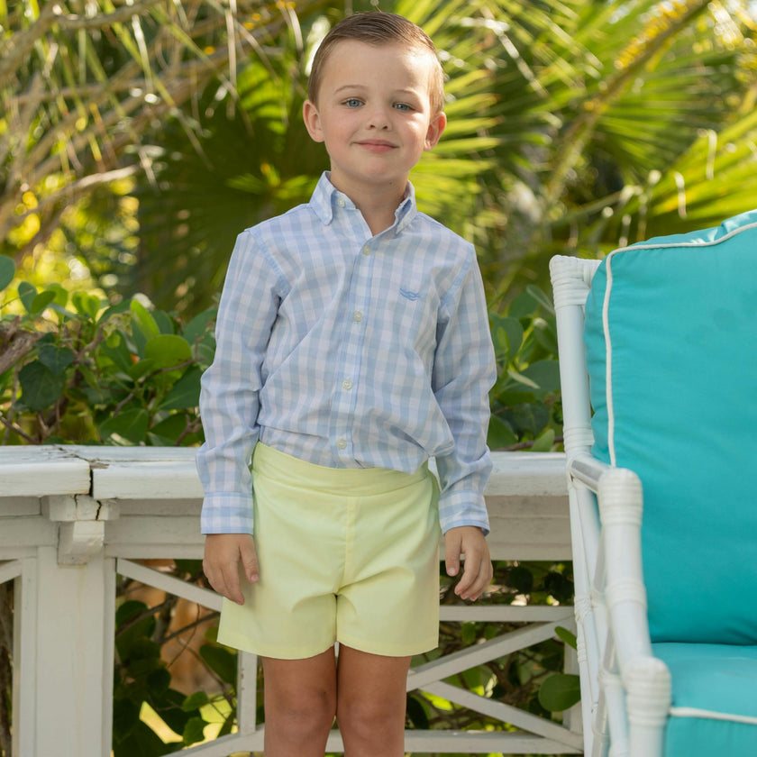 Bennett Button Down in Bailey's Bay Blue Gingham
