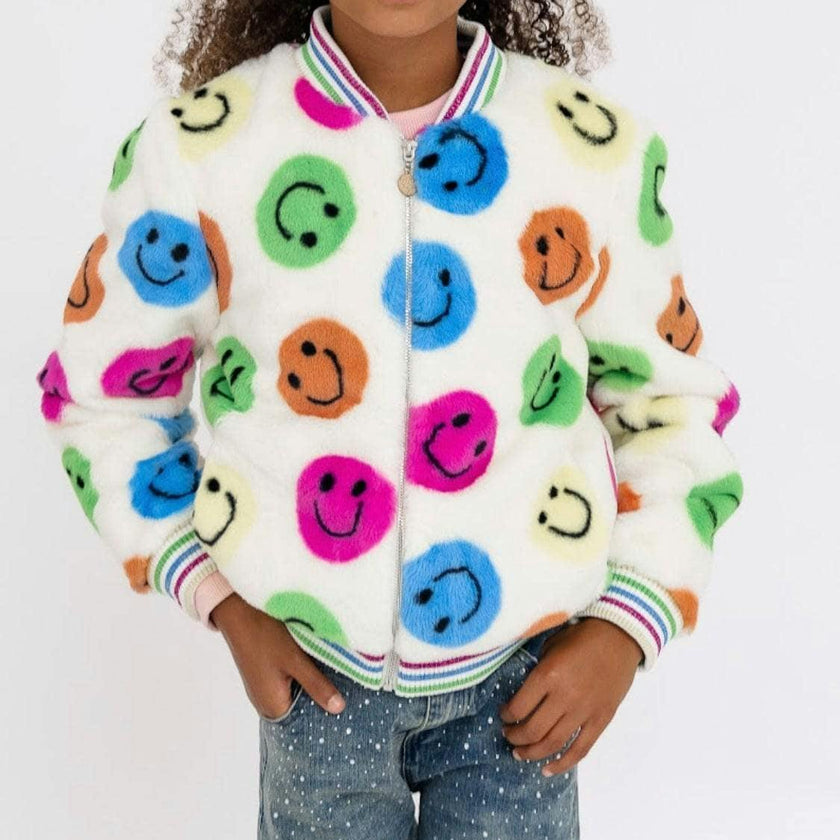 Rainbow Emoji Plush Coat
