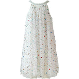 Rainbow Crystal Gem Halter Neck Sleeveless Dress
