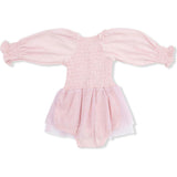 Solid Lotus - Long Sleeve Smocked Bubble with Tutu