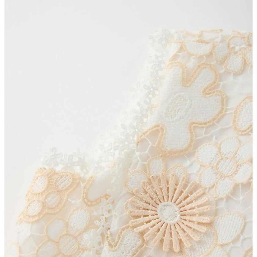 Haley Embroidered Frill Maxi Dress