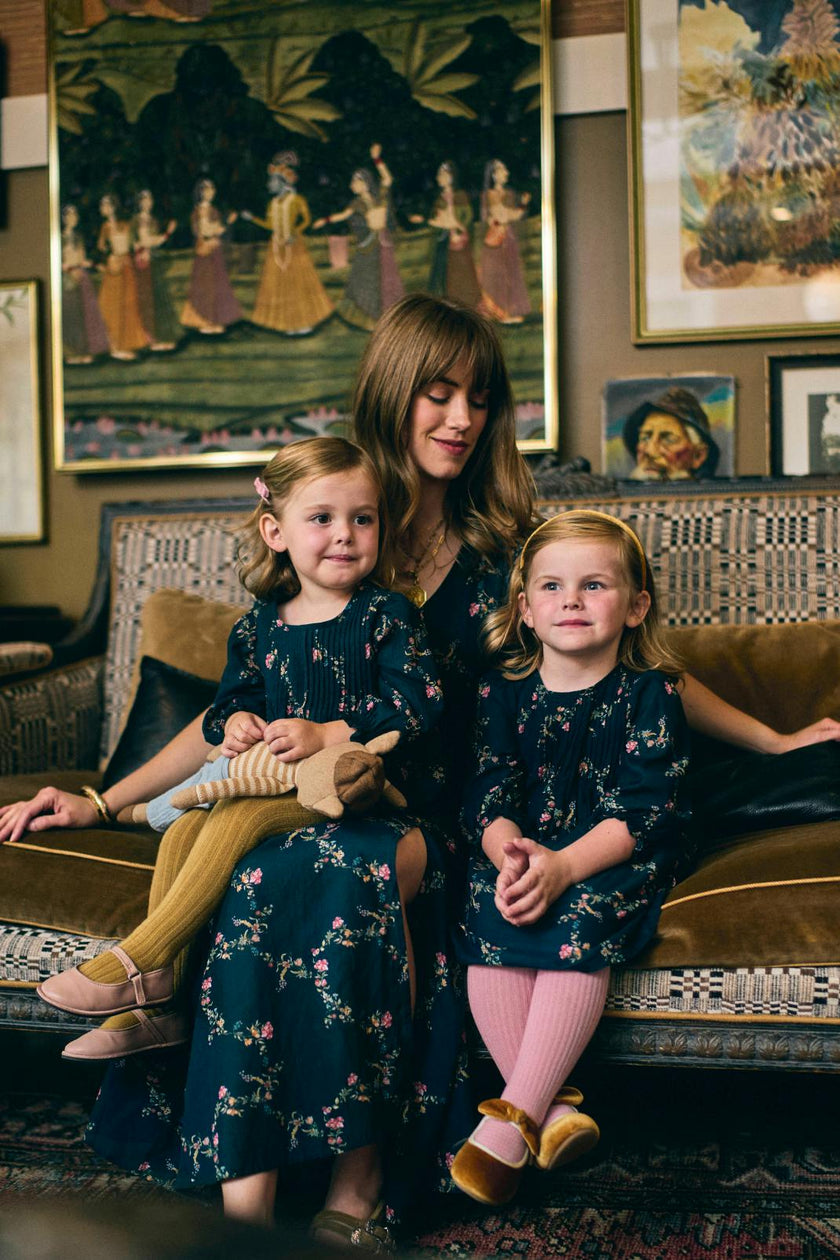 Charlotte Dress in Midnight Garden