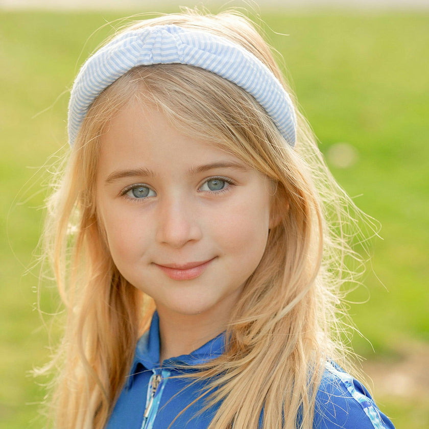Seersucker Knot Headband