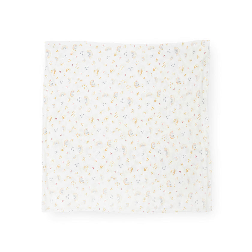 Stretch Knit Swaddle Blanket - Rainbows