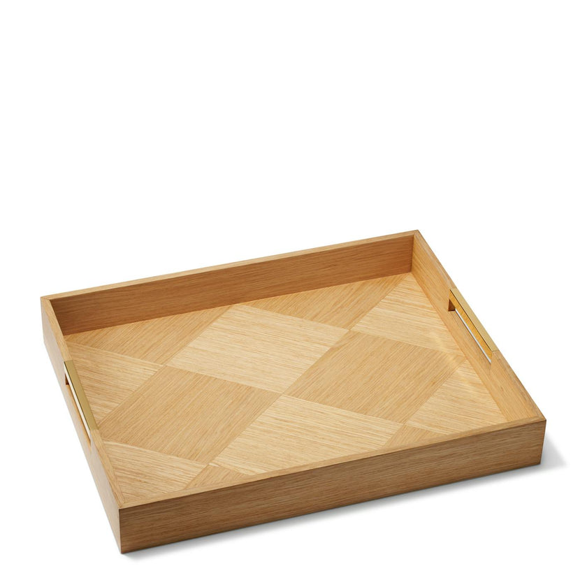 Marcello Wood Tray, Beige