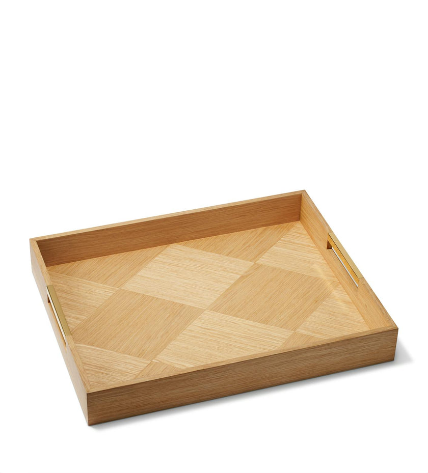 Marcello Wood Tray, Beige