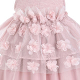 Pink Veda Petal Princess Tulle Dress