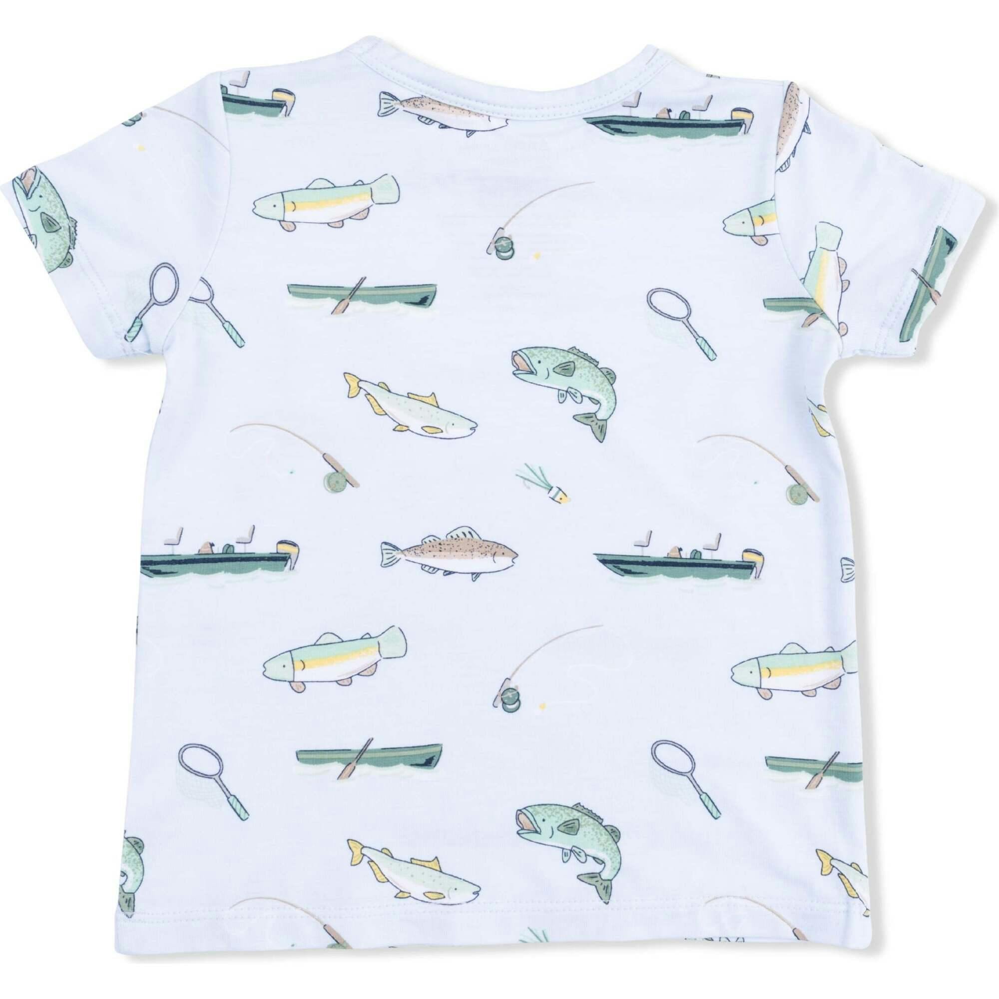 Fishing - Crew Neck Tee with Casual Short