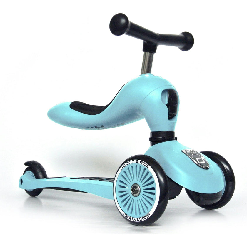 HighwayKick 1 Scooter and Ride On Toy Blueberry