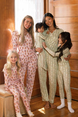 So Soft Henley Pajama Set in Merry Mail Linear