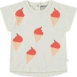 Ice Cream Cones Print Short Sleeve T-Shirt