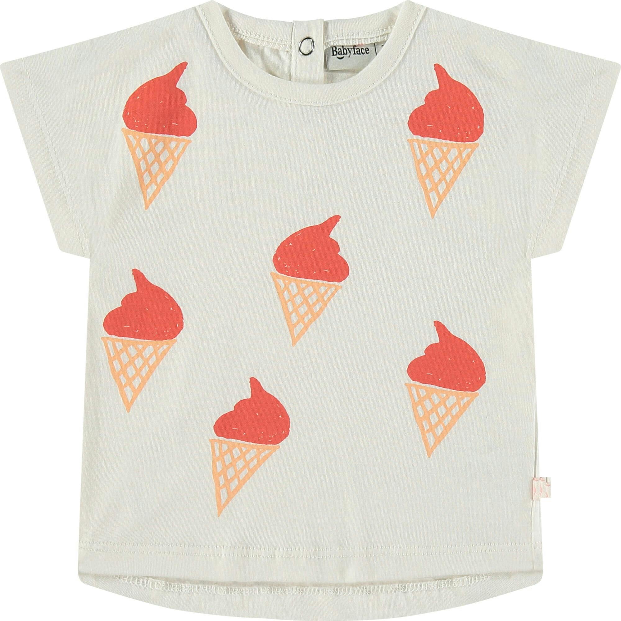 Ice Cream Cones Print Short Sleeve T-Shirt