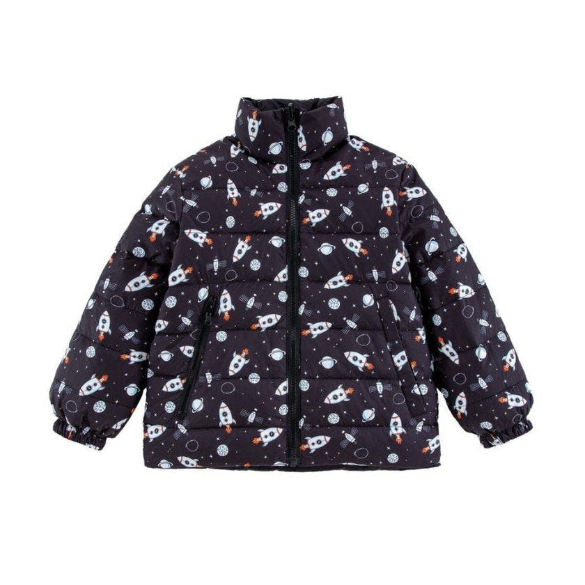 Blake Reversible Down Puffer, Black