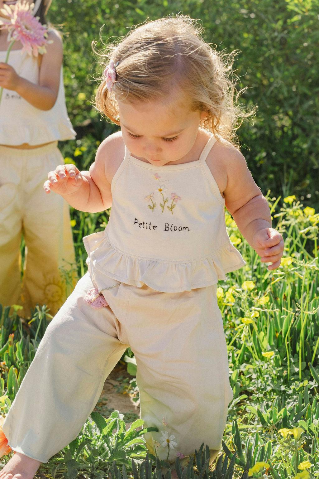 Wide-Leg Pant Set in Petite Bloom
