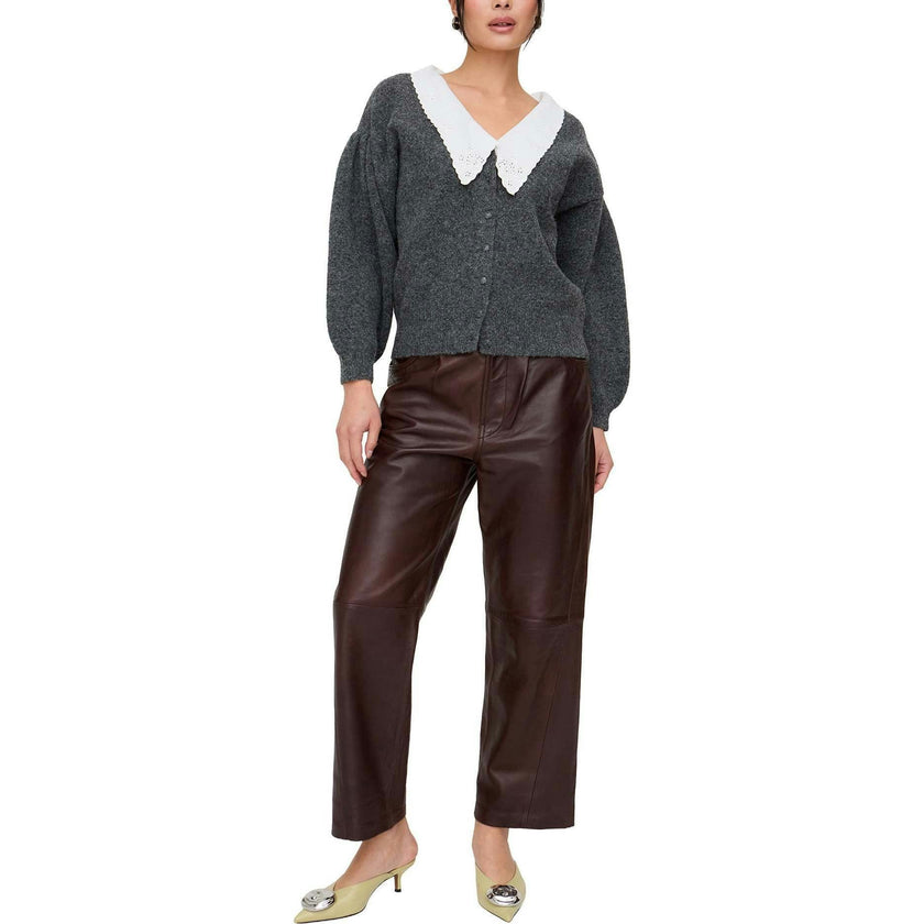Valerie Straight Leg Velvet Trouser