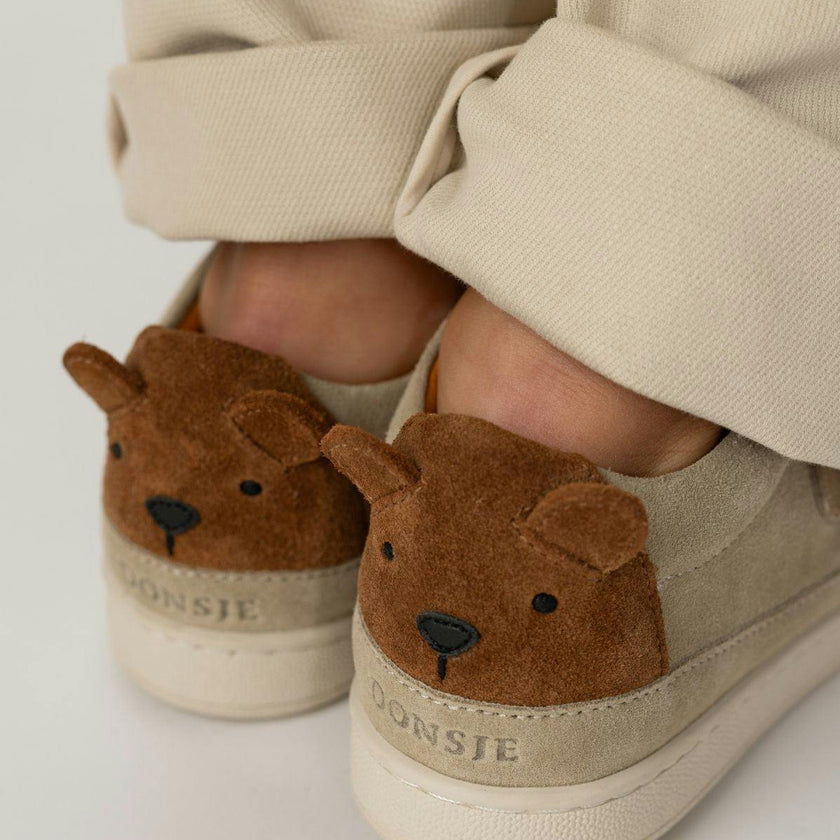 Rinou Sneakers | Bear | Taupe Suede