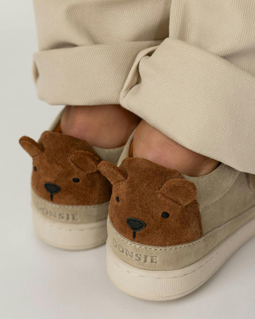 Rinou Sneakers | Bear | Taupe Suede