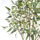 7' Artificial Willow Eucalyptus Tree with Artisan Planter