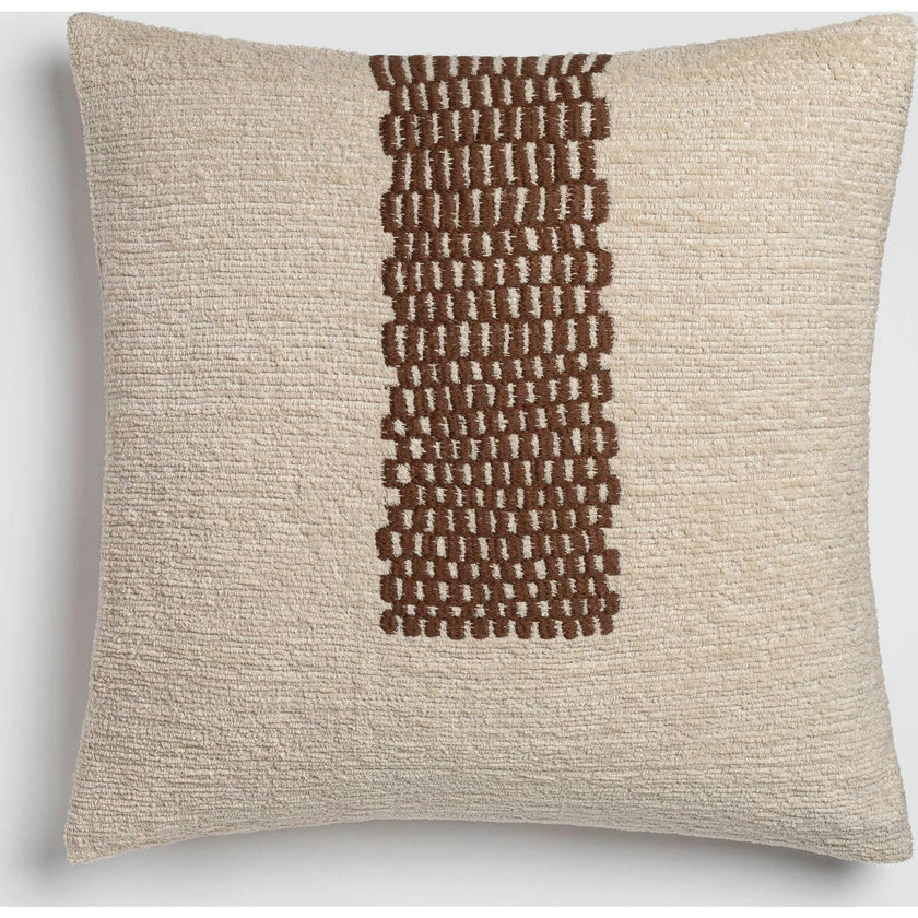 Forest Path Green & Brown Nature-Inspired Accent Pillow