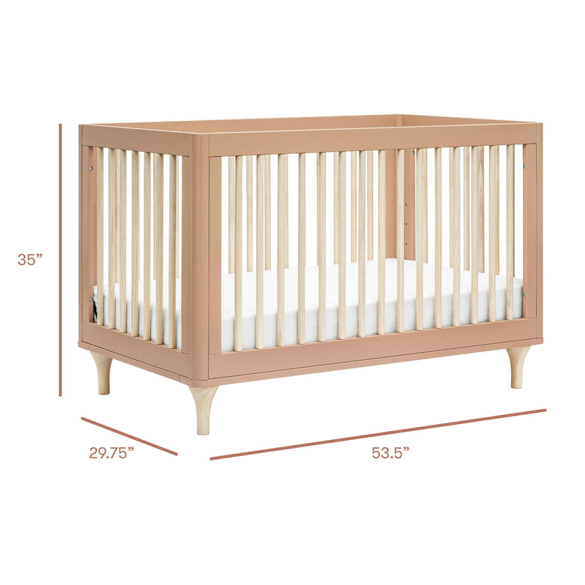 Babyletto Lolly 3-in-1 Convertible Crib with Toddler Bed Conversion Kit