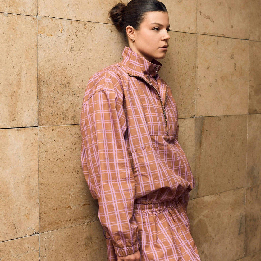 women's kangaroo jacket - florence blush