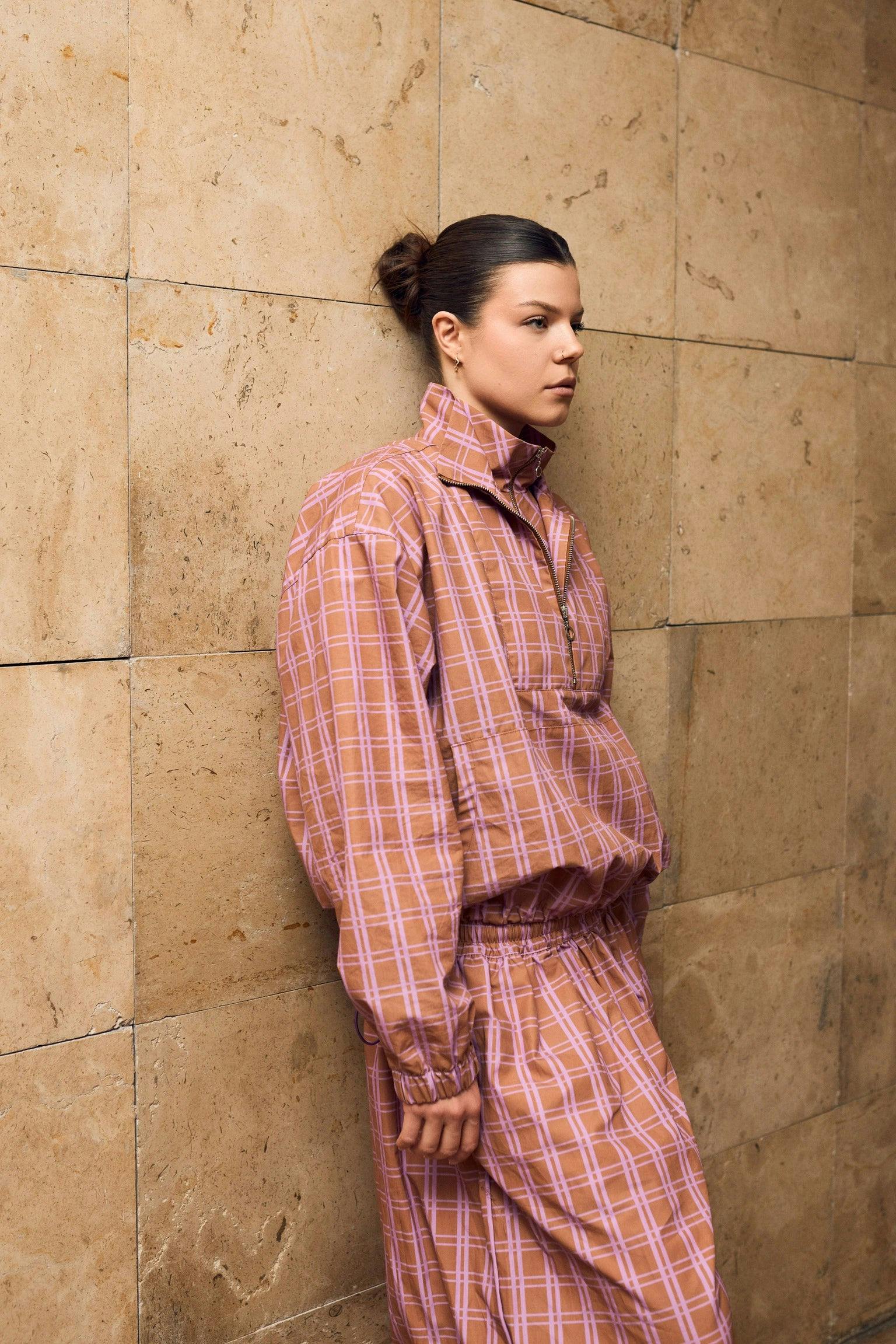 women's kangaroo jacket - florence blush