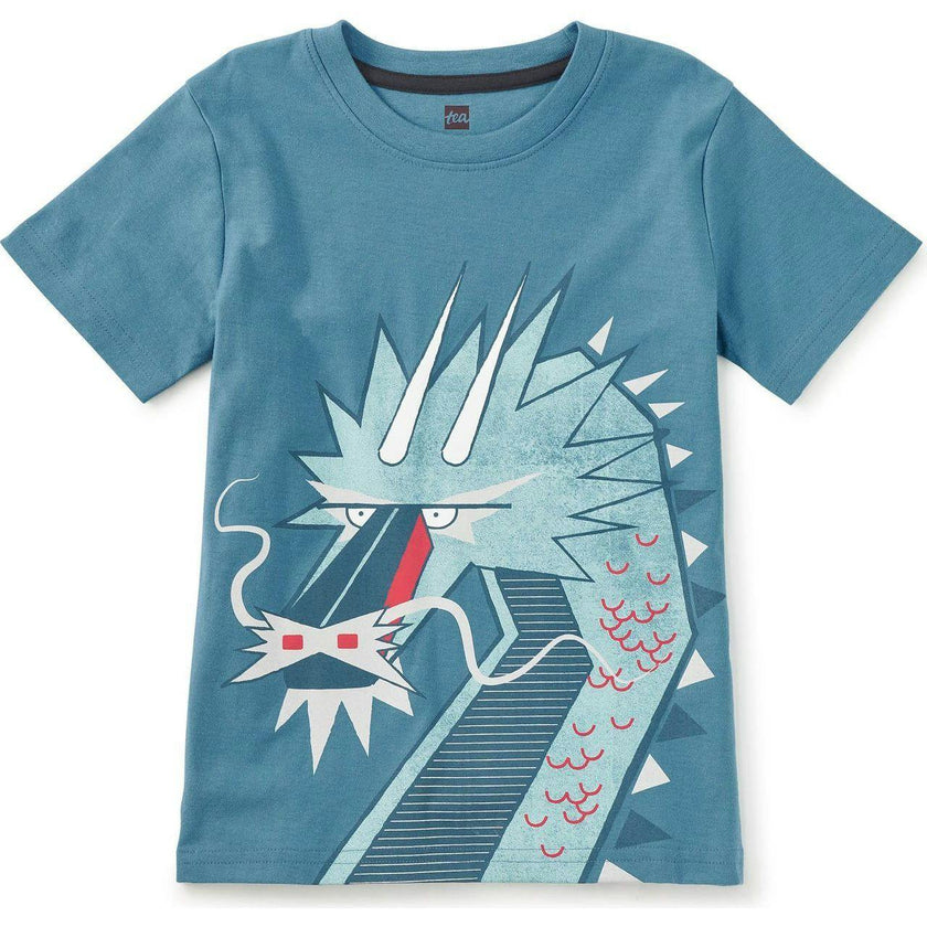 Scottish Dragon Graphic Tee, Blue