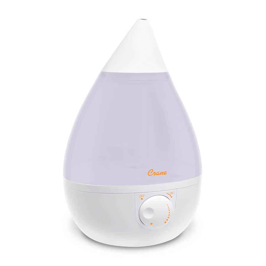 Crane 1 Gallon Drop Shape Cool Mist Humidifier for Nursery