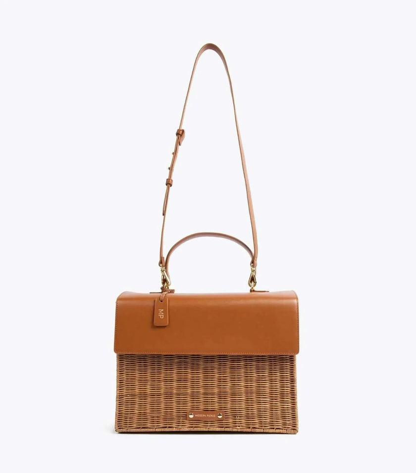 THE LARGE LUNCHER - BROWN WICKER