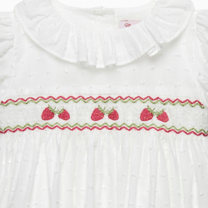 Baby Strawberry Smocked Dress